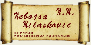 Nebojša Milašković vizit kartica